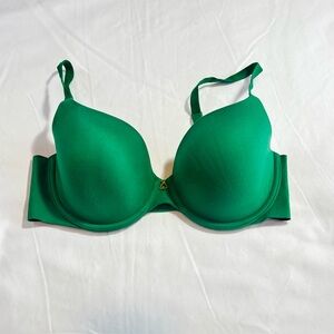 Victoria's Secret Lined Semi-Demi Emerald Green Bra in 36D